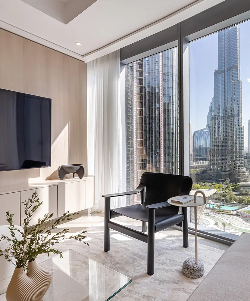Opera Grand: modern apartment overlooking the Dubai Fountain in Opera Grand, Downtown Dubai