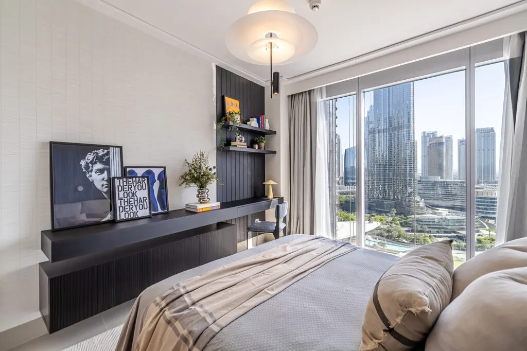 Opera Grand: modern apartment overlooking the Dubai Fountain in Opera Grand, Downtown Dubai